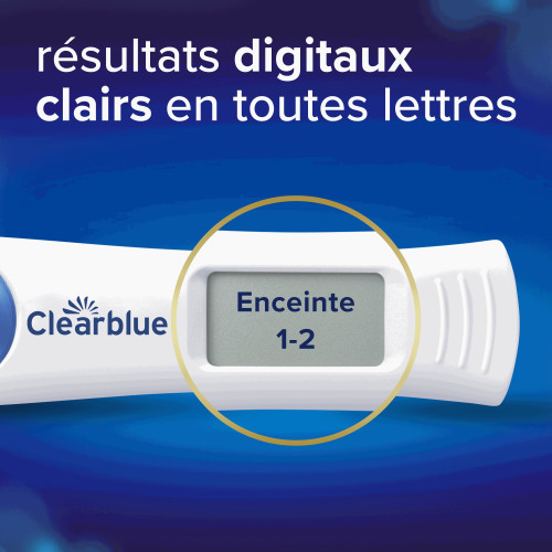 Clearblue Digital Test Grossesse 2 Tests - Estimation Âge Grossesse