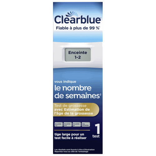 Clearblue Digital Test Grossesse 2 Tests - Estimation Âge Grossesse