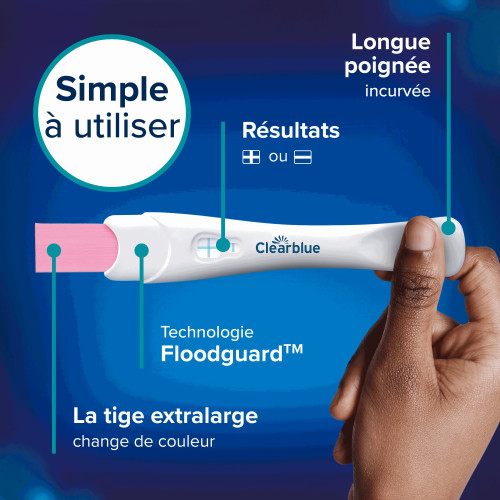 Clearblue PLUS Test Grossesse 2 Tests - Facile, Précis,