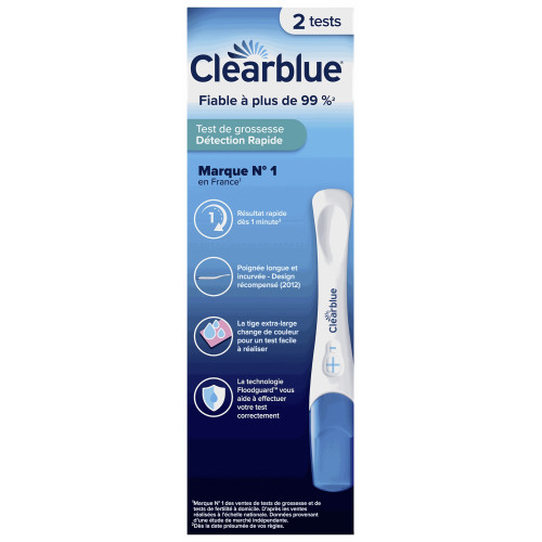 Clearblue PLUS Test Grossesse 2 Tests - Facile, Précis,