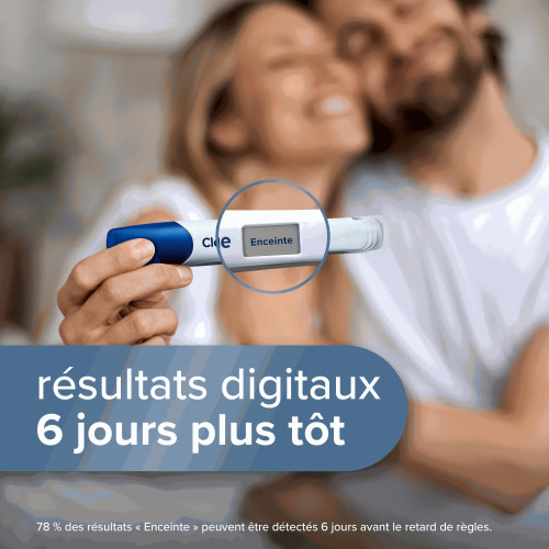 Clearblue Test Ultra Précoce Digital 1 Test - Détecte Grossesse