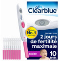 ClearBlue Test Ovulation 10 unités - Détection fiable à 99%