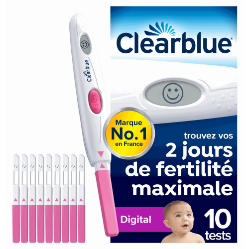 ClearBlue Test Ovulation 10 unités - Détection fiable à 99%
