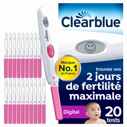 Clearblue Test Ovulation Digital 20 unités, Détection Fertilité