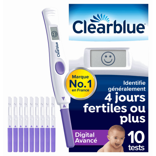 Clearblue Test Ovulation 10 unités - Résultats Digitaux