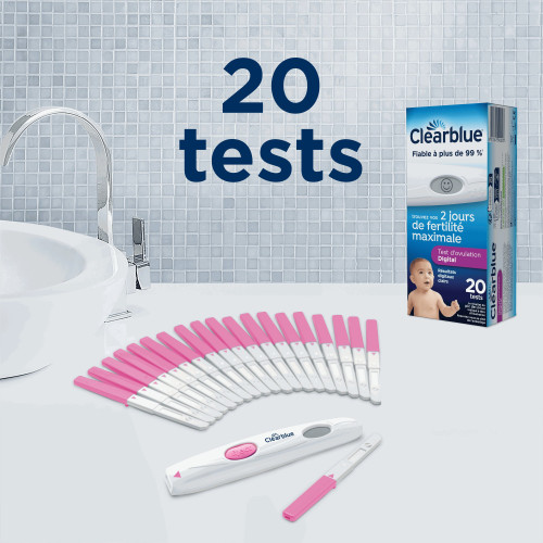 Clearblue Test Ovulation Digital 20 unités, Détection Fertilité