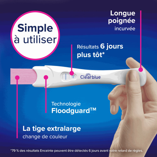 Clearblue Early Test Grossesse 1 Test - Détection Précoce 99% Précis