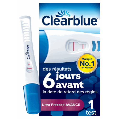 Clearblue Early Test Grossesse Ultra-Précoce 1 Test Fiable 99% Pharma360