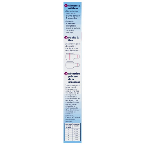 Clearblue Early Test Grossesse Ultra-Précoce 1 Test Fiable 99% Pharma360