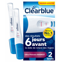 Clearblue Early Test Grossesse 2 tests Détection Précoce fiable