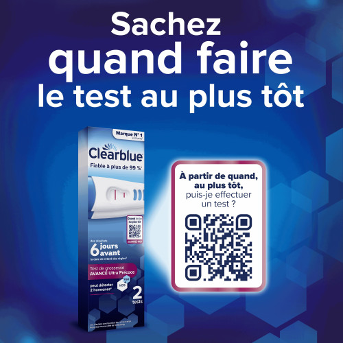 Clearblue Early Test Grossesse 2 tests Détection Précoce fiable