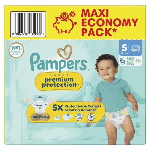Pampers Maxi Pack T3 : 108 couches 6-10kg, protection ultra-absorbante
