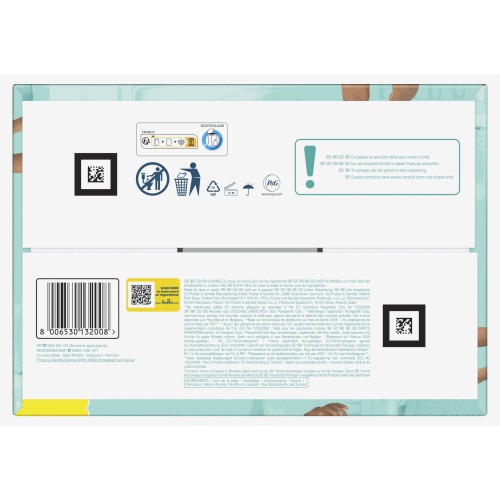 Pampers Maxi Pack T3 : 108 couches 6-10kg, protection ultra-absorbante