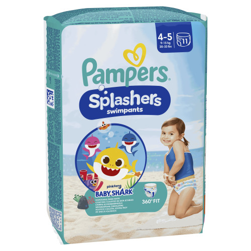 Pampers Splashers : Couches de bain jetables anti-fuites - Pharma360
