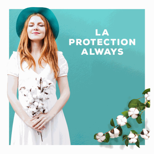 Cotton Protection 8 Serviettes Hygiéniques Taille 3 Night