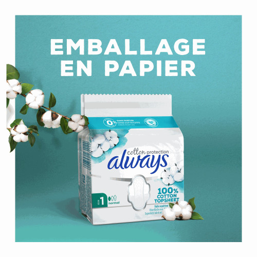 Cotton Protection 8 Serviettes Hygiéniques Taille 3 Night