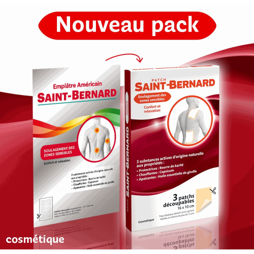 Procter & Gamble Saint Bernard Patchs 3 patchs Douleurs Musculaires