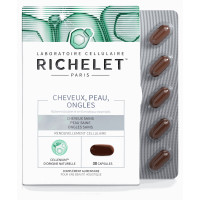 RICHELET Cheveux Peau Ongles 30 Capsules - Beauté Naturelle