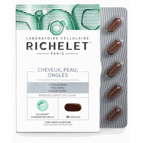RICHELET Cheveux Peau Ongles 60 capsules - Beauté naturelle avec