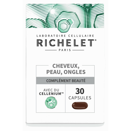 RICHELET Cheveux Peau Ongles 30 Capsules - Beauté Naturelle