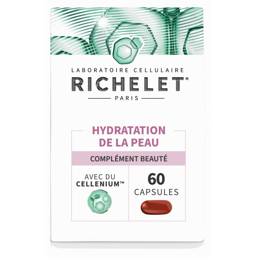 RICHELET Hydratation Peau 60 Capsules - Acide Hyaluronique, CELLENIUM