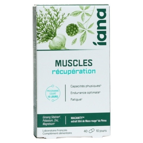 IANA Récupération Musculaire : Gélules efficaces après l'effort