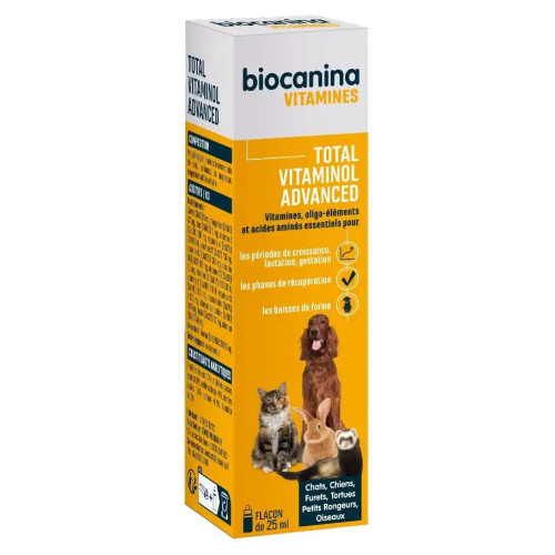 Biocanina Vitamine Total - Soutien nutritionnel avancé 25 ml