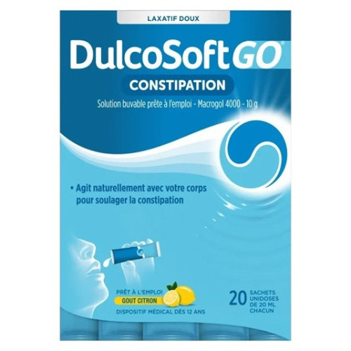 DulcoSoft Go : Laxatif doux en sticks pour constipation occasionnelle