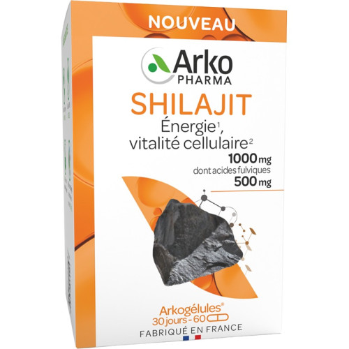 Shilajit Arkopharma : Soutien Énergétique Naturel - 60 Gélules
