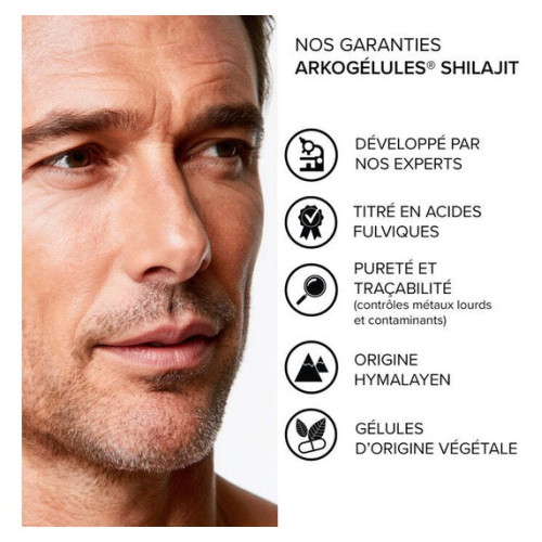 Shilajit Arkopharma : Soutien Énergétique Naturel - 60 Gélules