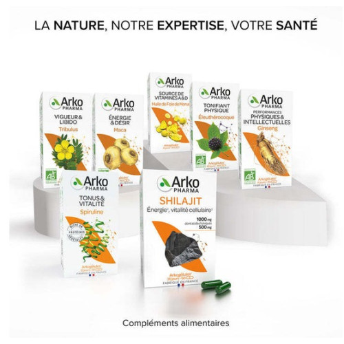 Shilajit Arkopharma : Soutien Énergétique Naturel - 60 Gélules