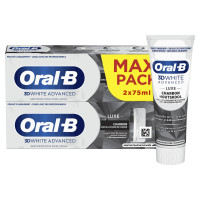 3D White Advanced Dentifrice Luxe Charbon 2 x 75 ml