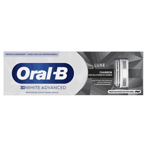 3D White Advanced Dentifrice Luxe Charbon 75 ml