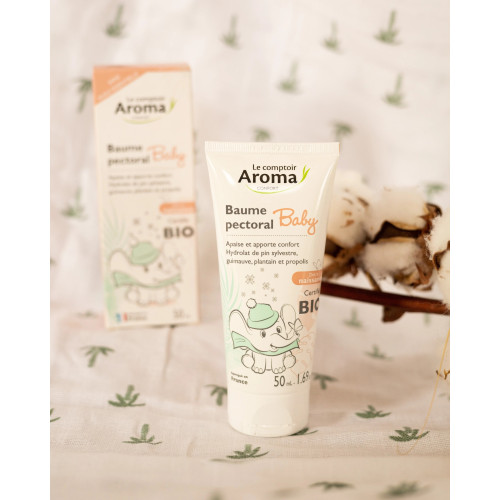 Le Comptoir Aroma Baume Pectoral Baby Bio 50ml - Apaise et Confort