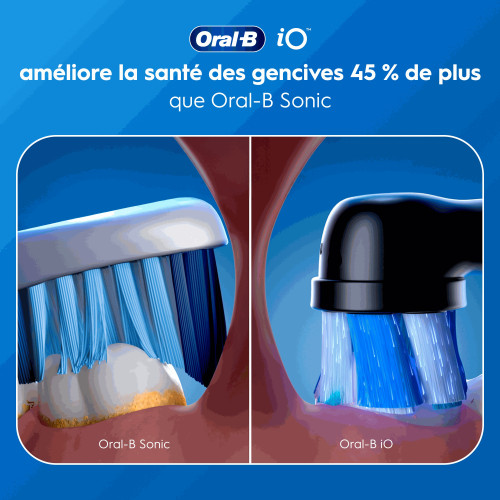 Oral-B iO2 Brosse à Dents Électrique Noire Technologie Avancée