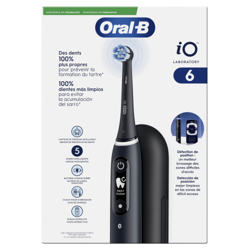Oral-B iO6 Brosse à Dents Électrique Propreté et Soin Gencives