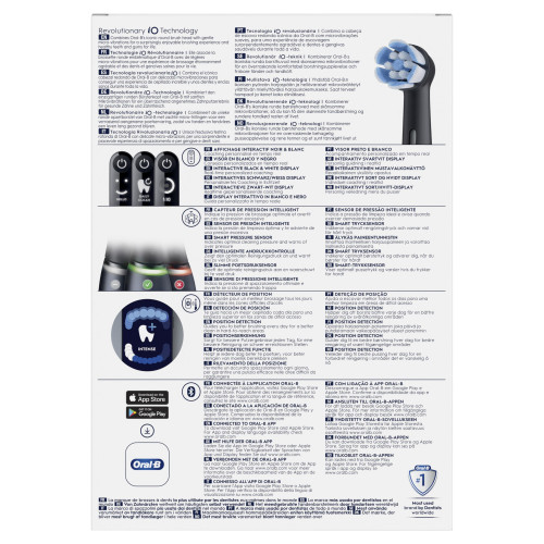 Oral-B iO6 Brosse à Dents Électrique Propreté et Soin Gencives