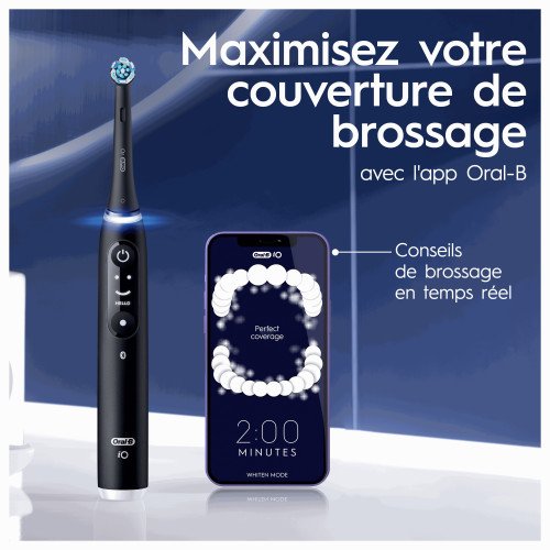 Oral-B iO6 Brosse à Dents Électrique Propreté et Soin Gencives