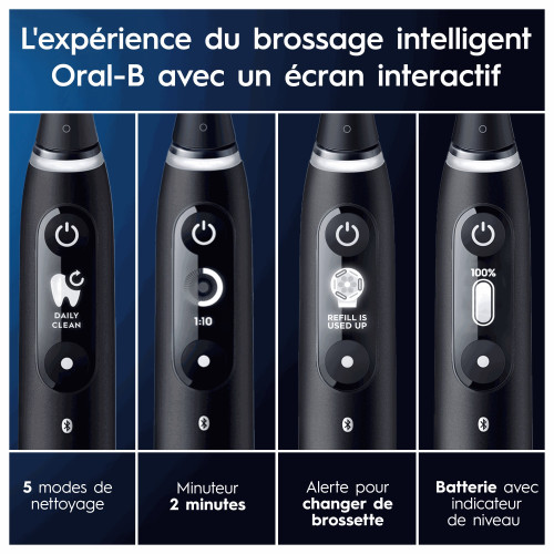 Oral-B iO6 Brosse à Dents Électrique Propreté et Soin Gencives