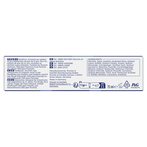 Oral-B Dentifrice Émail Renforcé 75ml Protection Émail Sensible