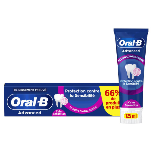 Oral-B Dentifrice Sensibilité 125ml Soulagement & Protection - Pharma360