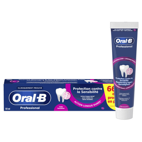 Oral-B Dentifrice Sensibilité 125ml Soulagement & Protection - Pharma360