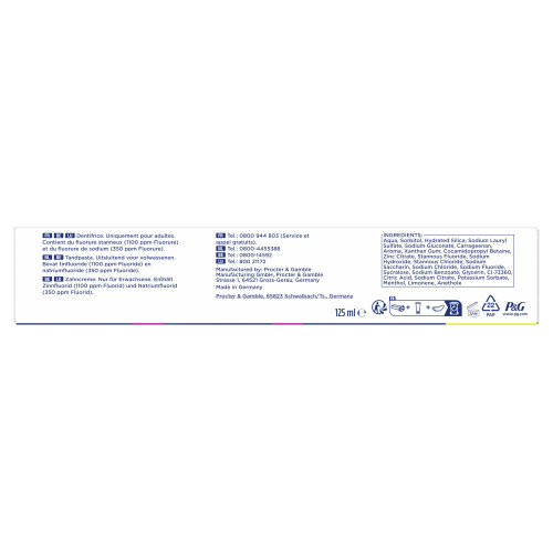 Oral-B Dentifrice Sensibilité 125ml Soulagement & Protection - Pharma360