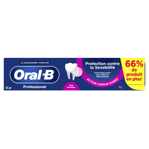 Oral-B Dentifrice Sensibilité 125ml Soulagement & Protection - Pharma360