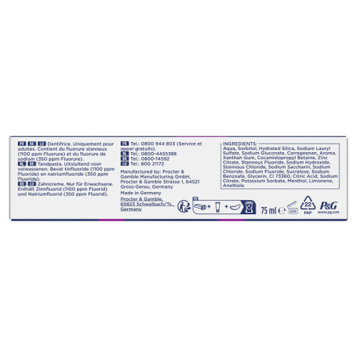 Oral-B Dentifrice Sensibilité 75ml Soulagement Douleur Dentaire