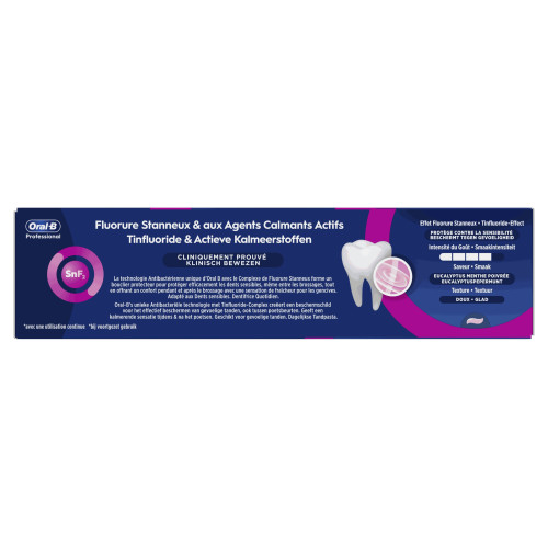 Oral-B Dentifrice Sensibilité 75ml Soulagement Douleur Dentaire