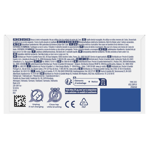 Oral B iO2 Brosse à dents électrique propreté optimale Pharma360