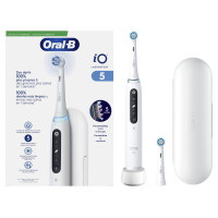 Oral B iO Brosse à dents électrique série 5 Blanche, soin optimal dents