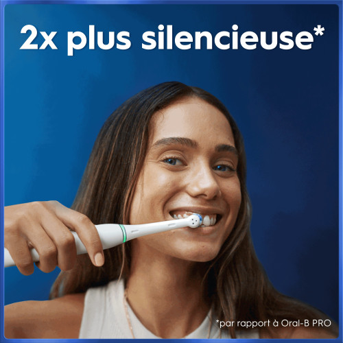 Oral B iO Brosse à dents électrique série 5 Blanche, soin optimal dents