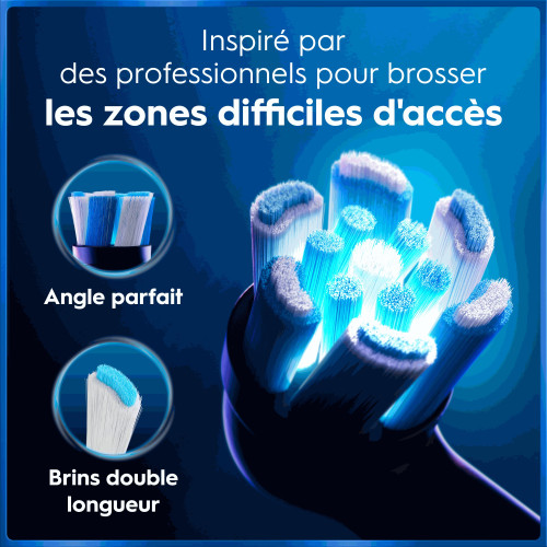 Oral B iO Brosse à dents électrique série 5 Blanche, soin optimal dents